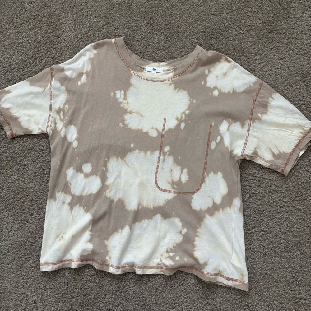 BP Cream and Tan Acid Wash T-Shirt